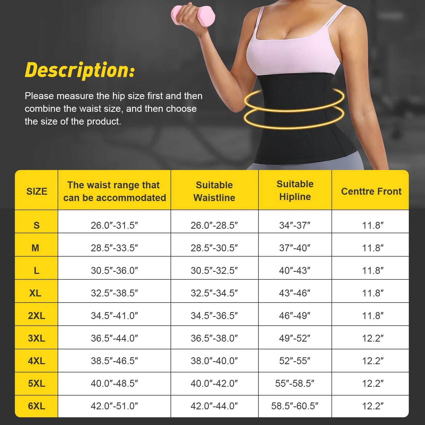 Sauna Waist Trainer Belt