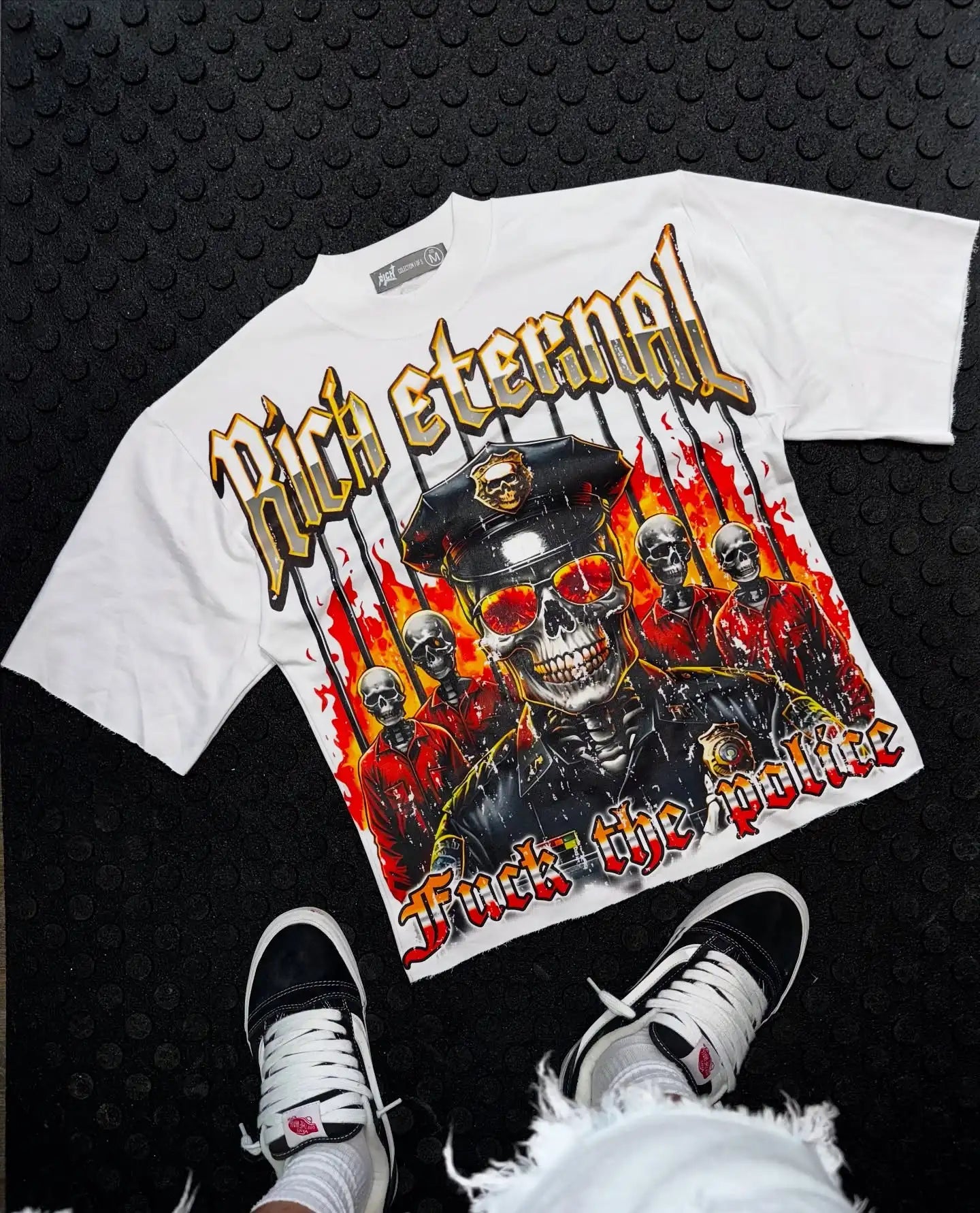 Streetwear American Retro T shirts Y2K Clothes Men Hip Hop Goddess Oversized Tshirt