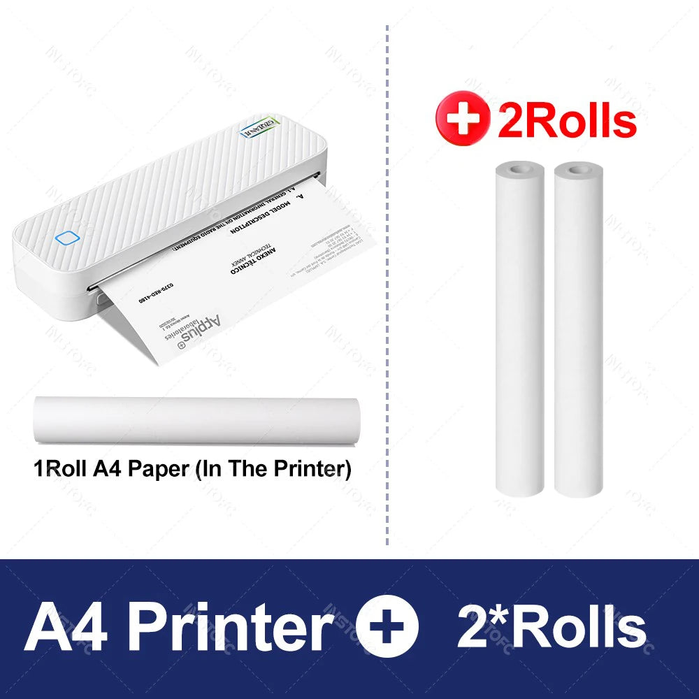 Portable A4 Thermal Printer Bluetooth Photos