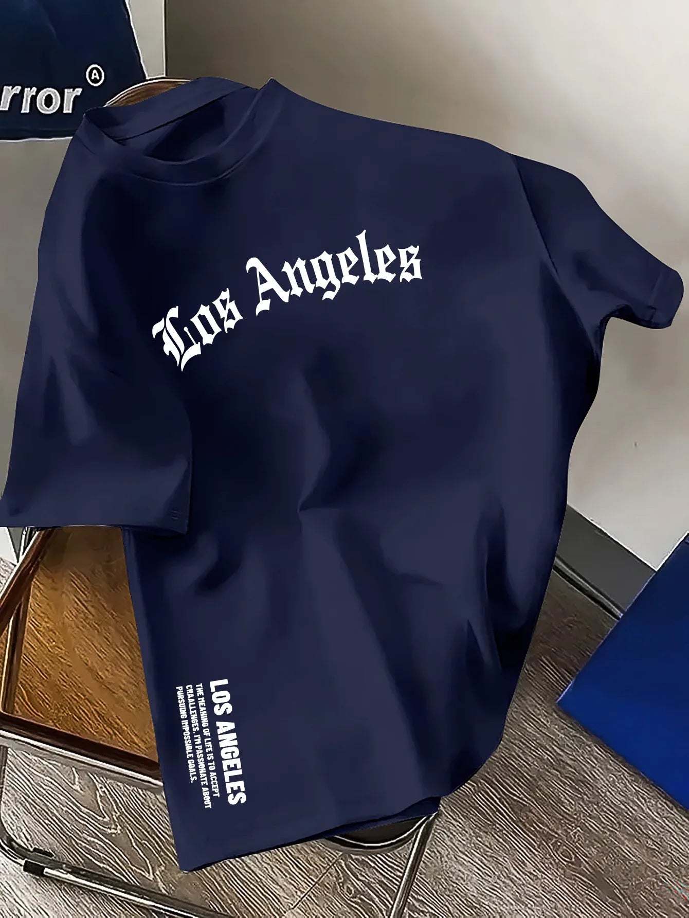 Los Angeles Letter Printed Loose Large Casual T-Shirt