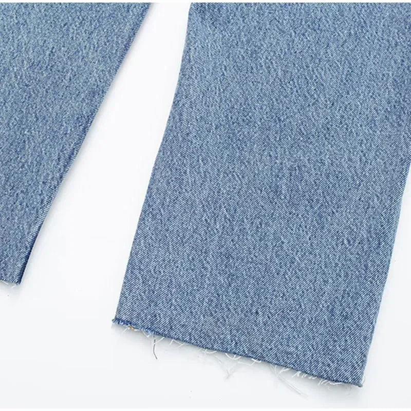 Long Sleeve Denim Jumpsuit