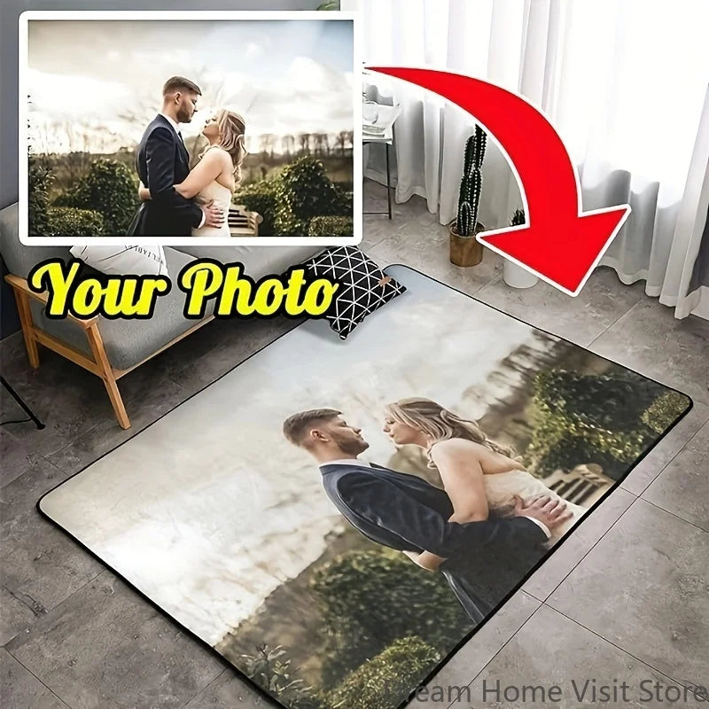 Custom Photo Text Area Mat Carpet Rug