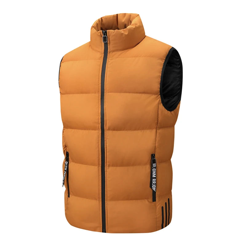 Winter Man Windproof Casual Warm Sleeveless Vest Men