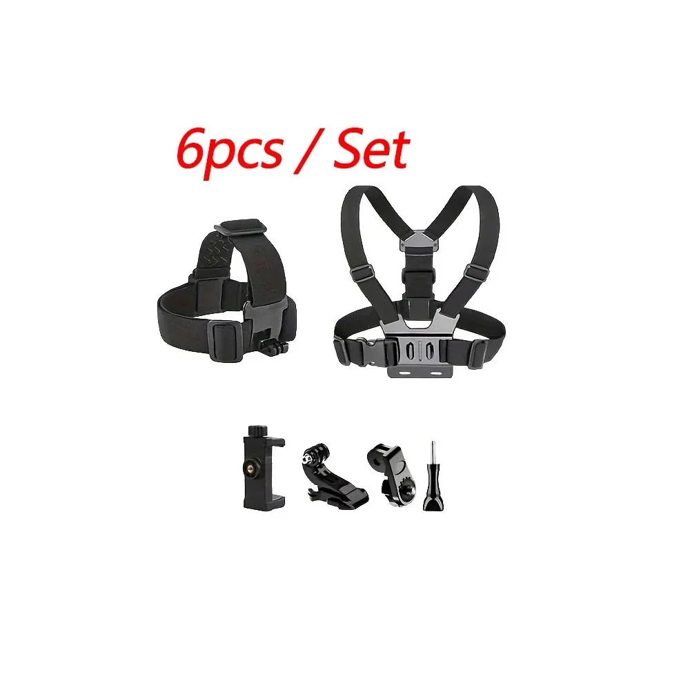 Head & Chest Strap Ajustable for GoPro