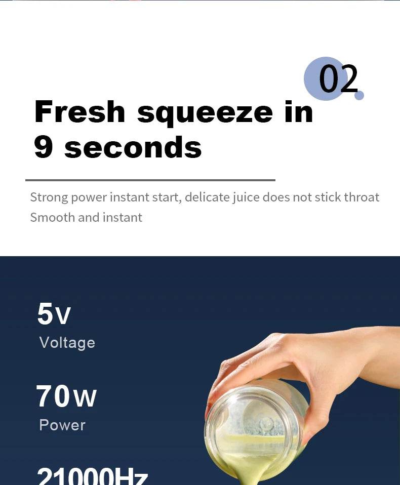 Portable Juicer Cup Smoothie Blender