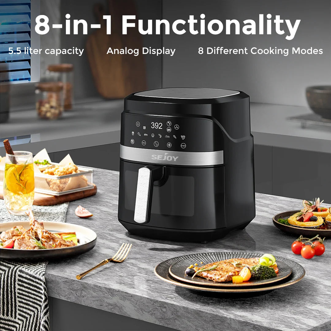 Electric Air fryer 8-in-1,6L