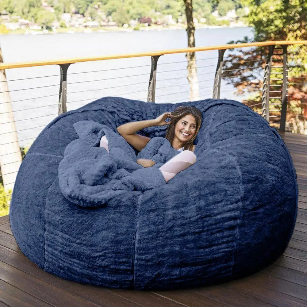 Giant Fluffy Sofa