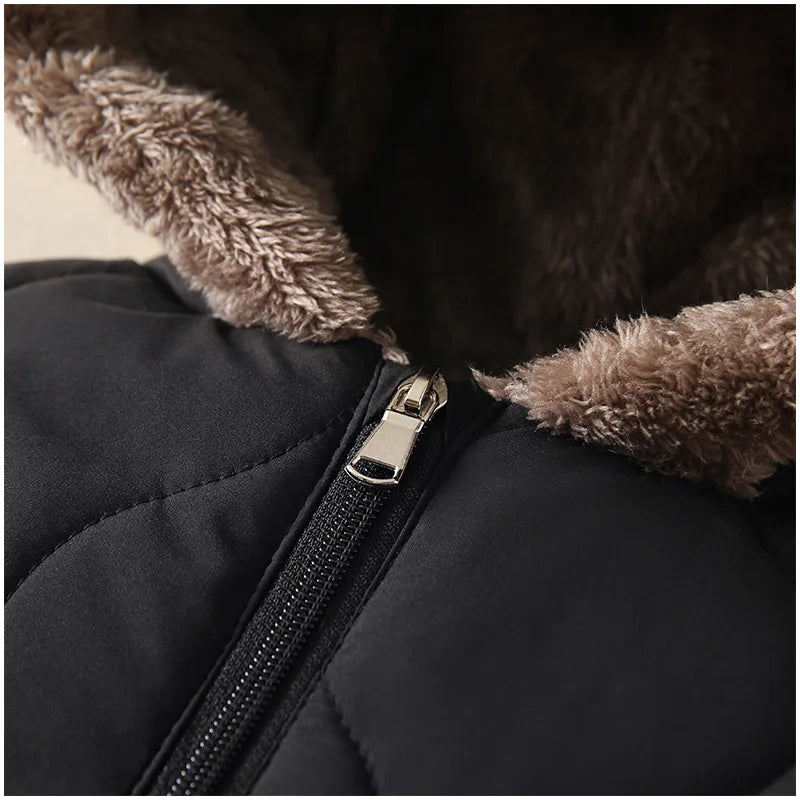 Winter Baby Bear Ear Hooded