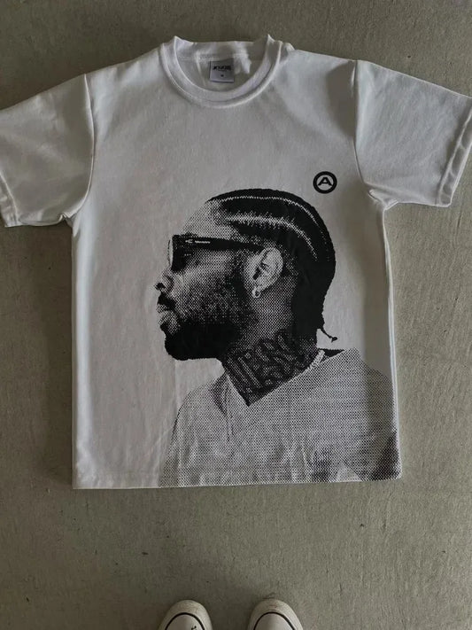 Vintage Tops Hip Hop Streetwear Oversized Tshirt