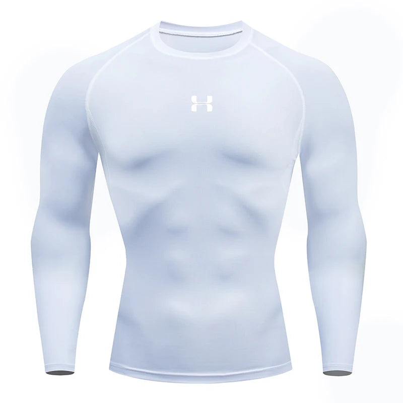 Men Running Compression T-shirt Long