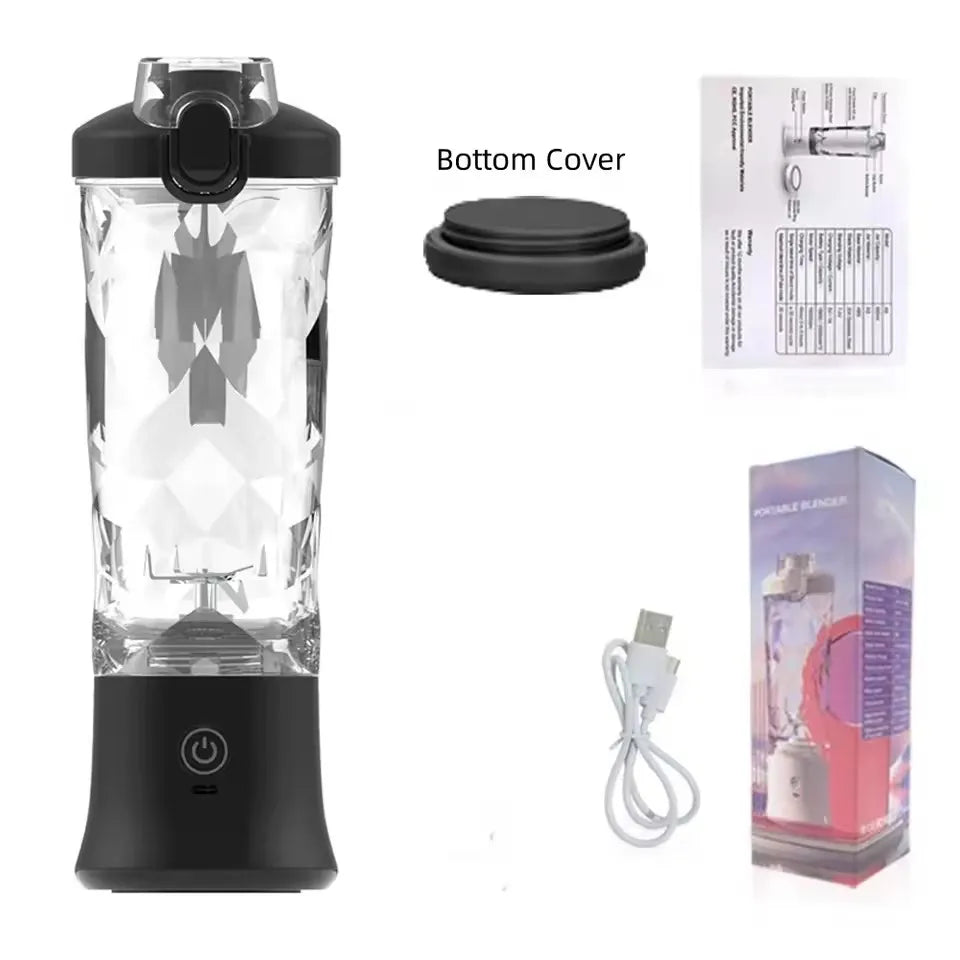 Portable Blender 600ML Electric Juicer Fruit Mixer