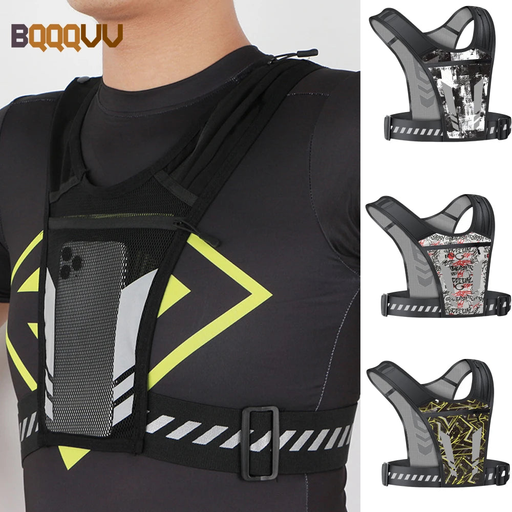 Reflective Running Phone Holder Vest