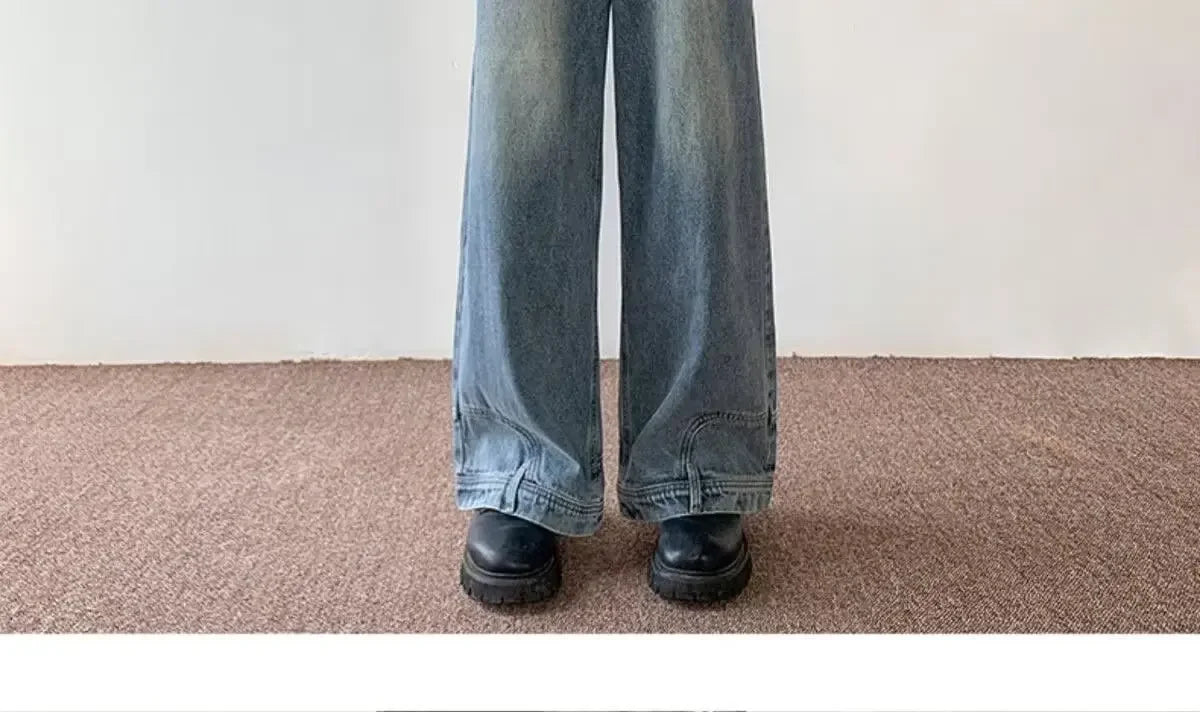 American Style High Street Upside Down Jeans