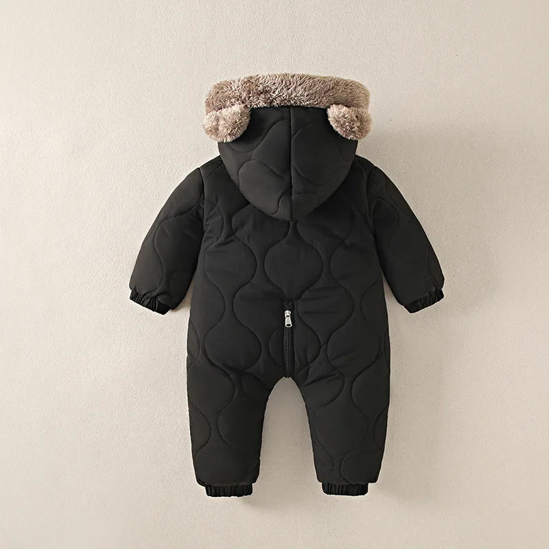 Winter Baby Bear Ear Hooded