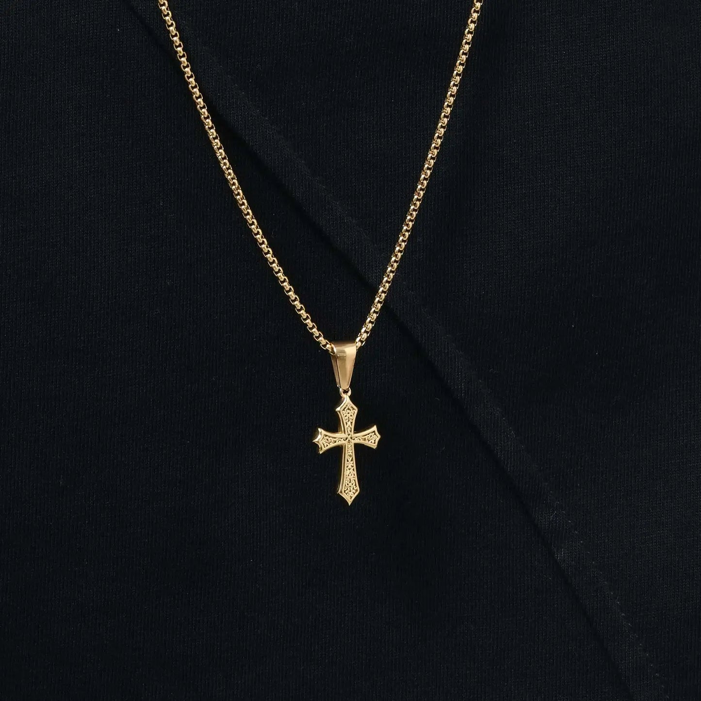 Cross Pendant Necklace for Men Boys,50/55/60cm