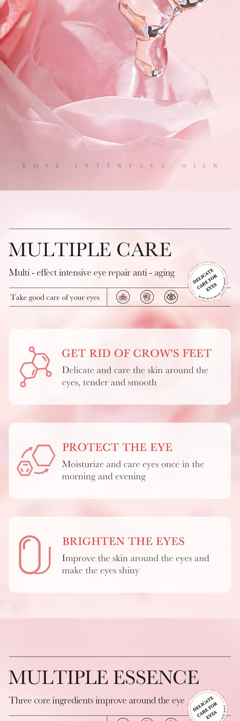 60pcs BIOAQUA Hyaluronic Acid Eye Mask Anti Dark Circles Eye Bags