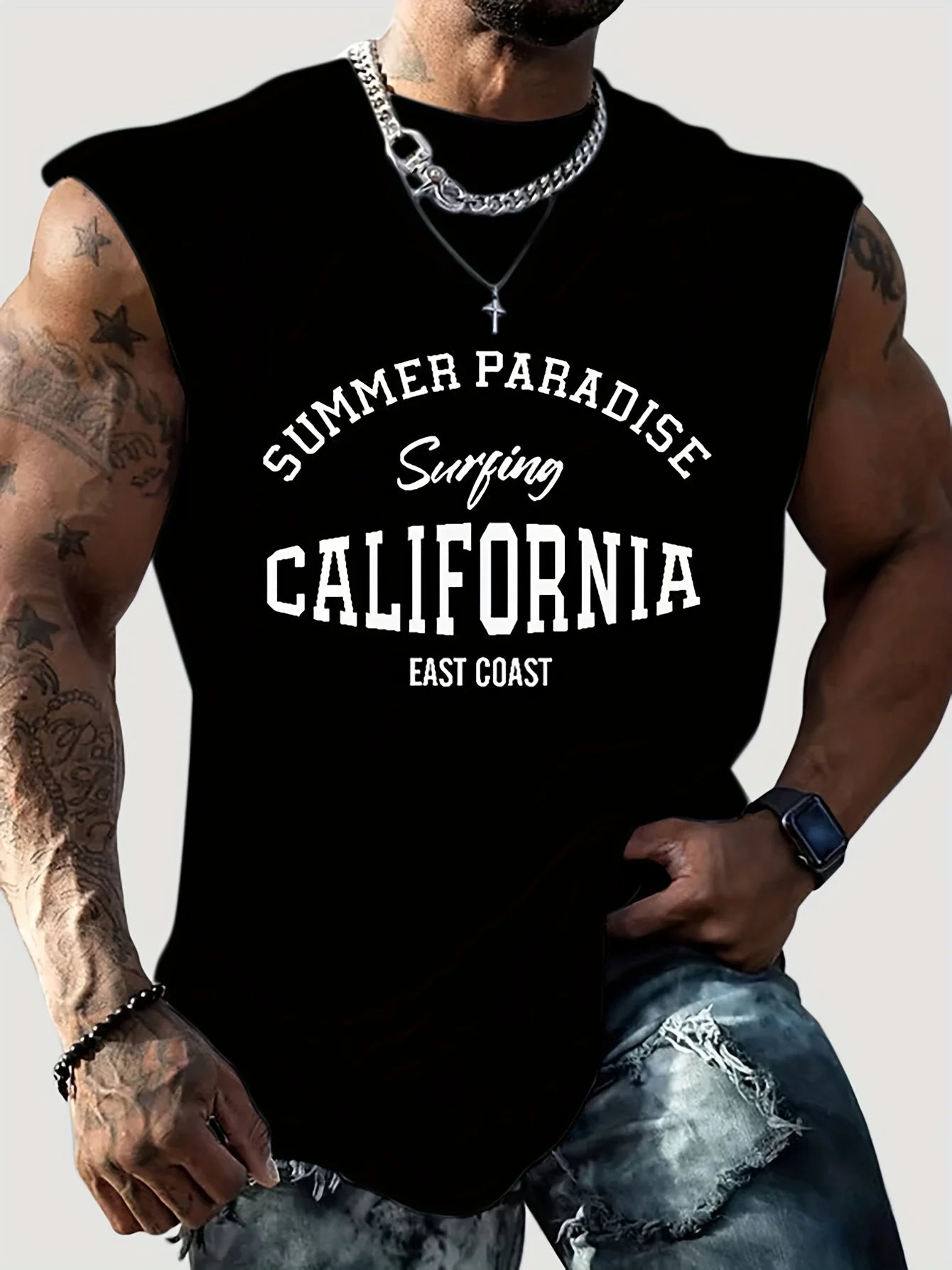 Tank Top Men Gym Fitness Train Clothing