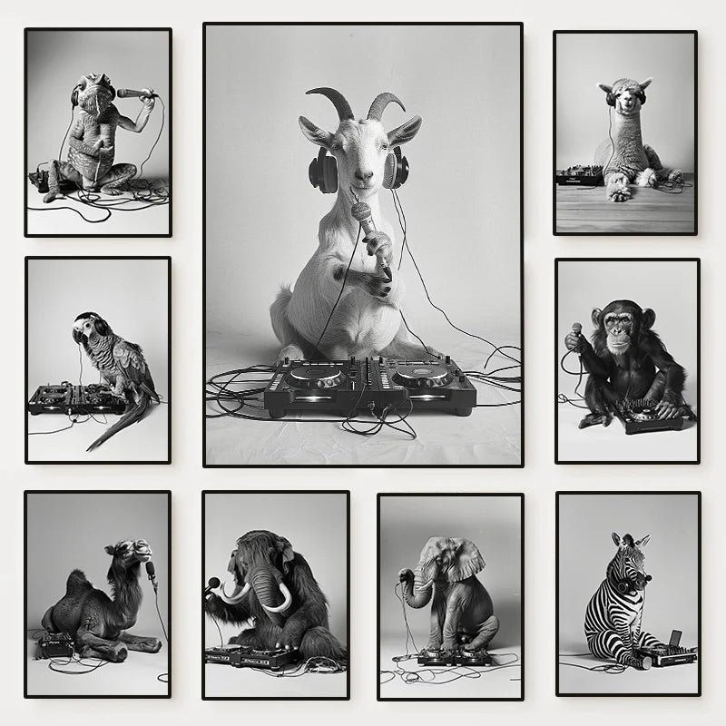 DJ Animal Music Posters