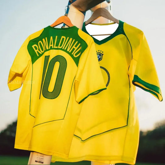 No. 10 Ronaldinho's Classic Retro Football Jersey