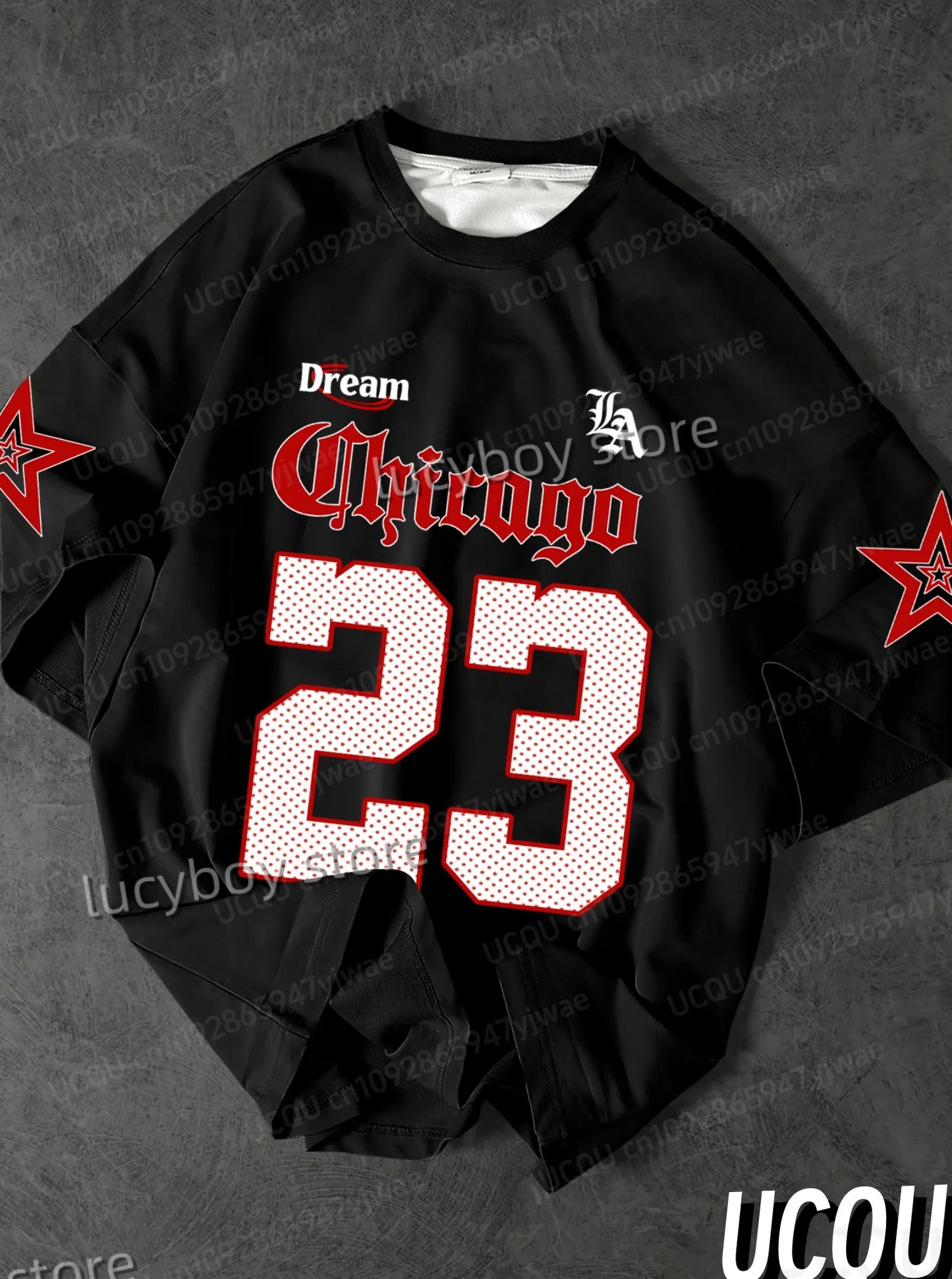 Men Polyester Chicago 23 Graphic Tee Men T-Shirt