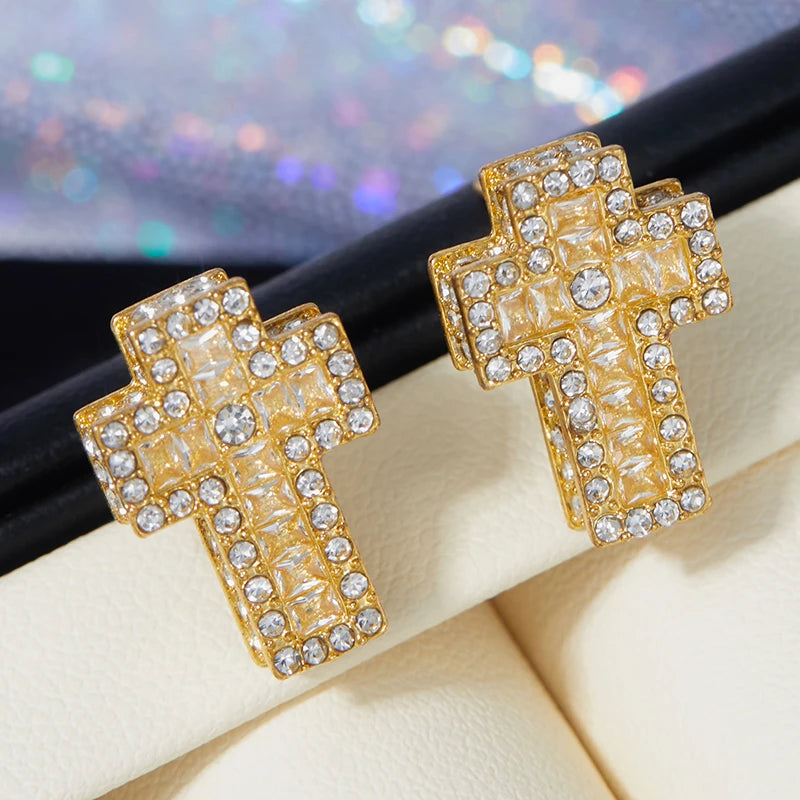 Punk Cross Earrings for Men Out