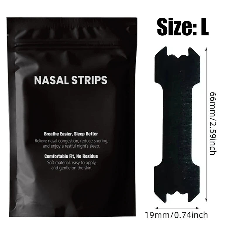 90/60/30PCS Black Nasal Strips