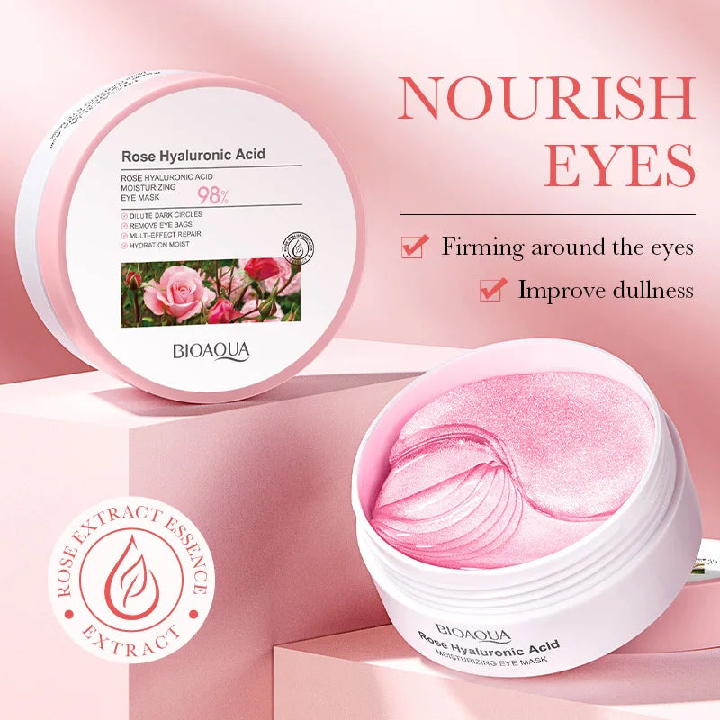60pcs BIOAQUA Hyaluronic Acid Eye Mask Anti Dark Circles Eye Bags