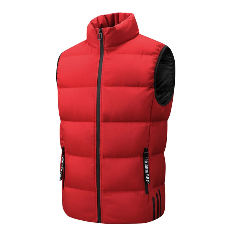 Winter Man Windproof Casual Warm Sleeveless Vest Men