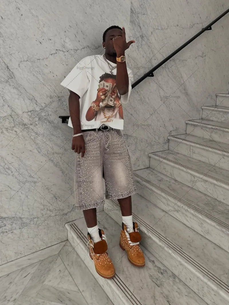 Harajuku Trendy Casual Oversized T-Shirt Men