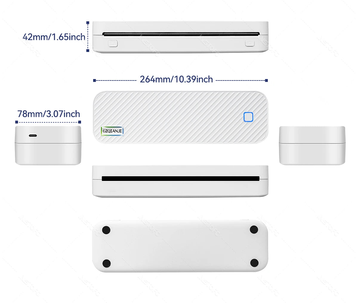 Portable A4 Thermal Printer Bluetooth Photos