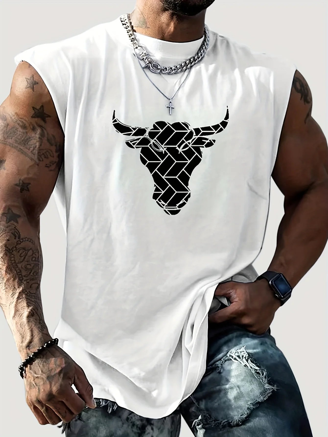 Tank Top Men Gym Fitness Train Clothing
