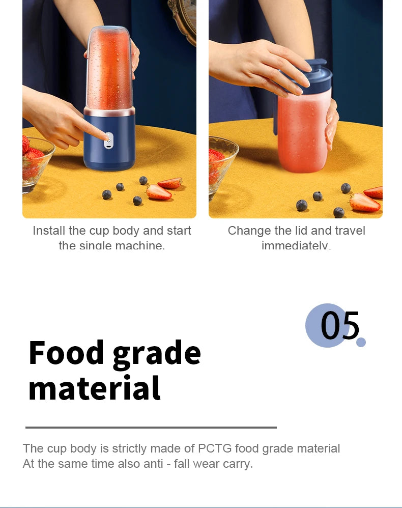 Portable Juicer Cup Smoothie Blender