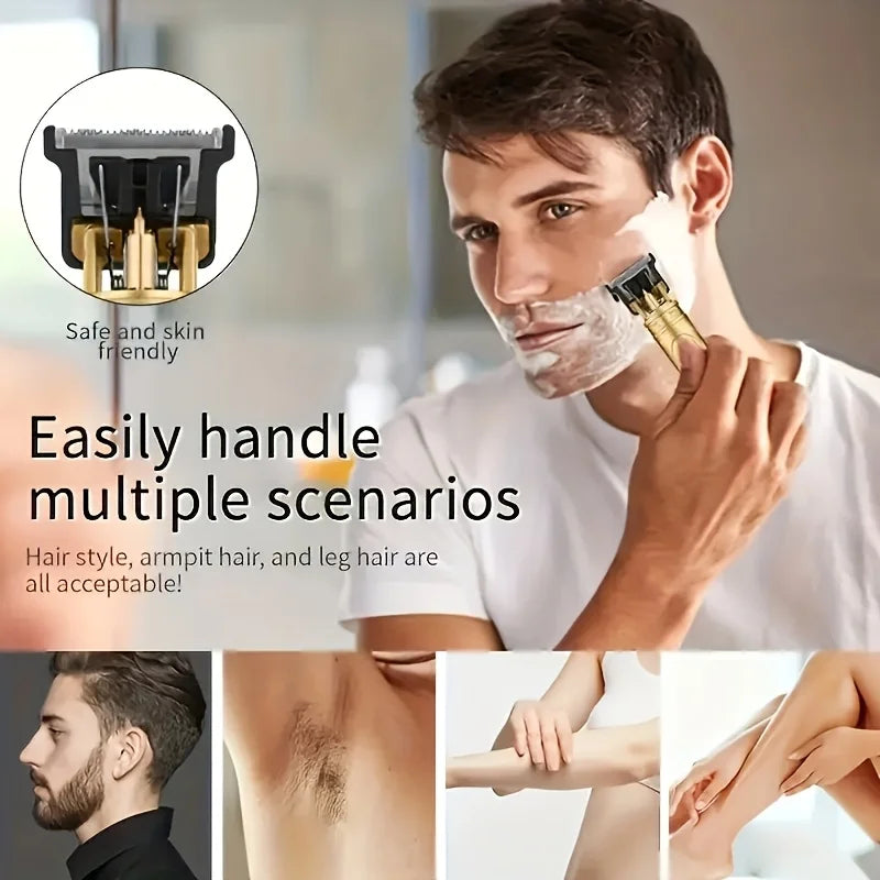 T9 Dragon Carved Hair Clipper – 0mm Precision