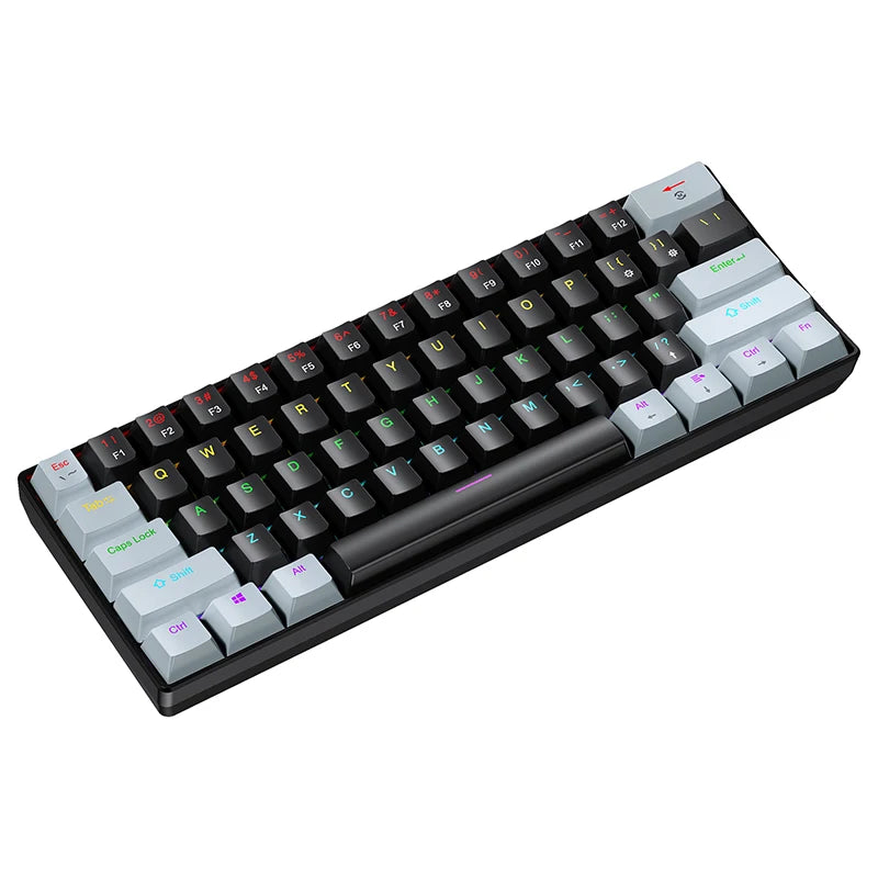 K61 61-keys Wired Mechanical Keyboard,Type-C