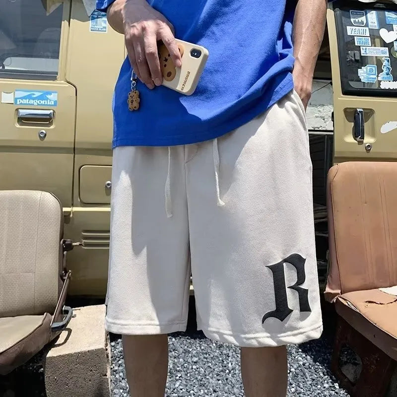 Men's Large Loose Gothic Shorts