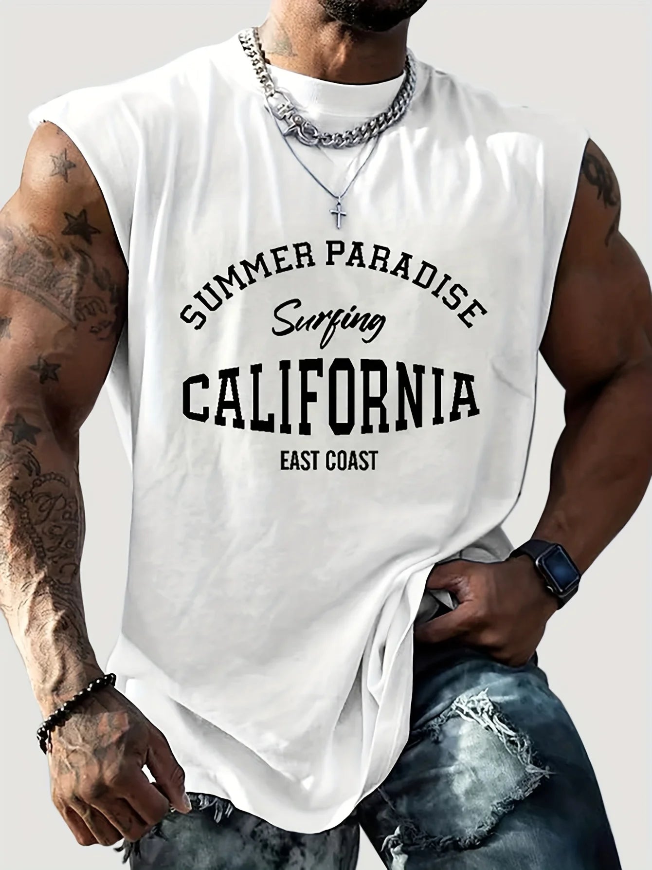 Tank Top Men Gym Fitness Train Clothing